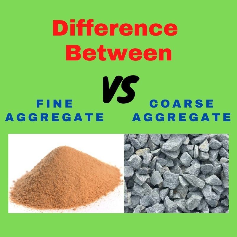 Difference Between Fine And Coarse Aggregate Civil Engineering Notes