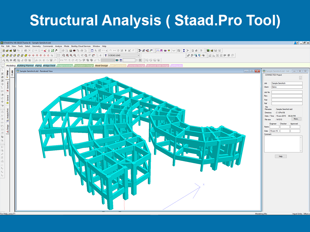 staad pro civil engineering software